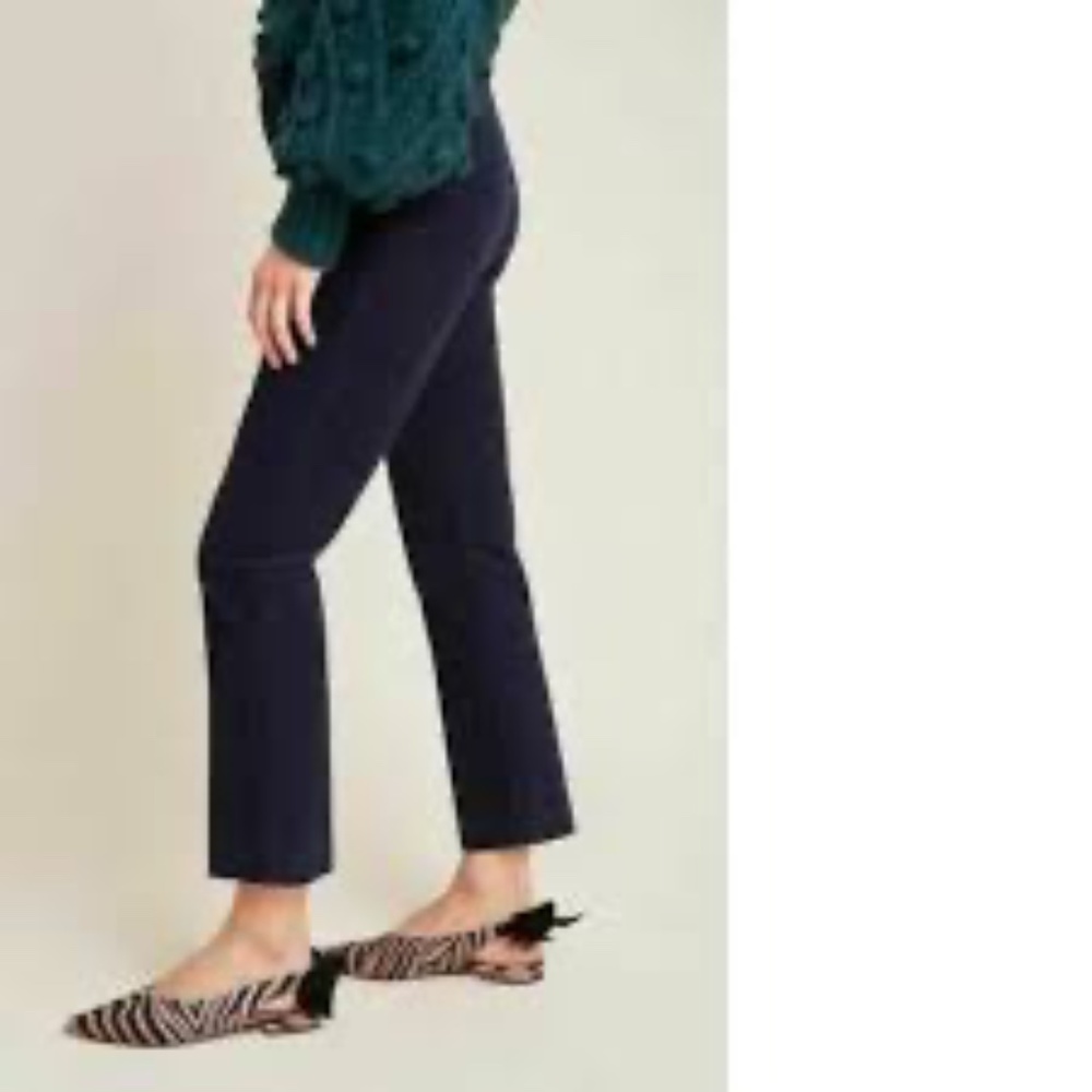 The Essential Corduroy Cropped Flare Trousers Size 4